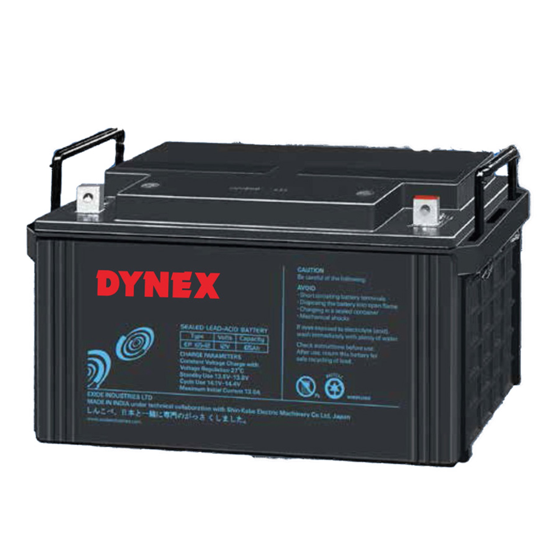 ẮC QUY CHÌ ACID HÃNG DYNEX - EXIDE - INDIA - DÒNG EP 12V/7,5Ah - 200Ah