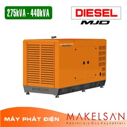 MÁY PHÁT ĐIỆN DIESEL MAKELSAN - TURKEY - SERIES MJD 22kVA-700KVA 50HZ