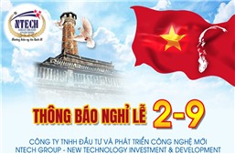 Thông báo nghỉ lễ 2-9-2022