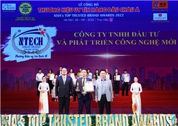 NTECH GROUP - GIẢI THƯỞNG THƯƠNG HIỆU UY TÍN HÀNG ĐẦU CHÂU Á NĂM 2022