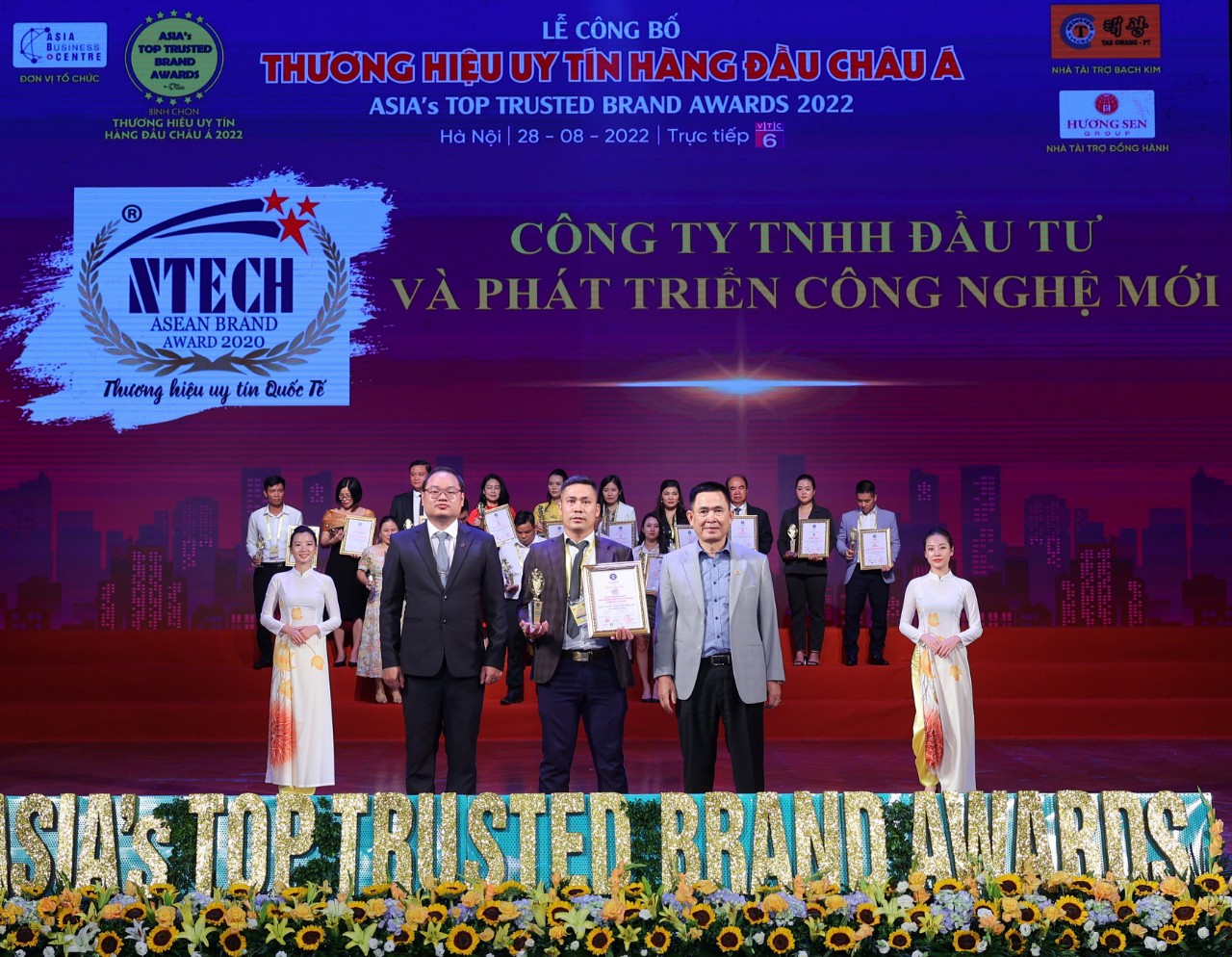 ntechgroup nhận giải thưởng thương hiệu uy tín hàng đầu châu á 2022